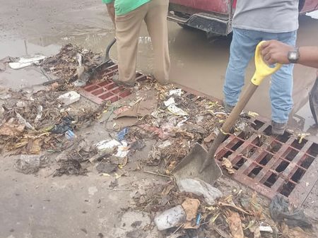 Imagen sobre Basura tapa rejillas y ocasiona encharcamientos en Altamirano