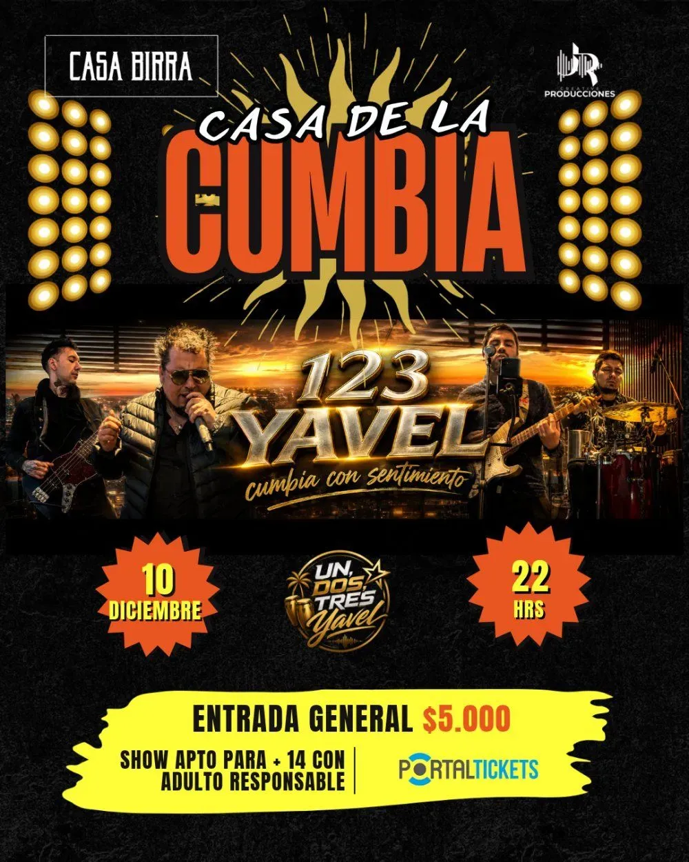123 Yavel en vivo en Casa Birra