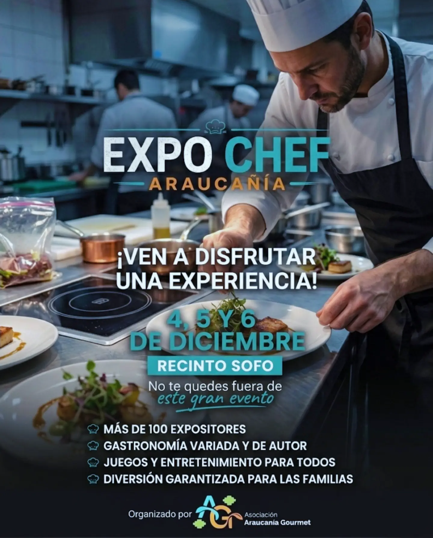 Expo Chef Araucanía: tres días de gastronomía en el Recinto SOFO