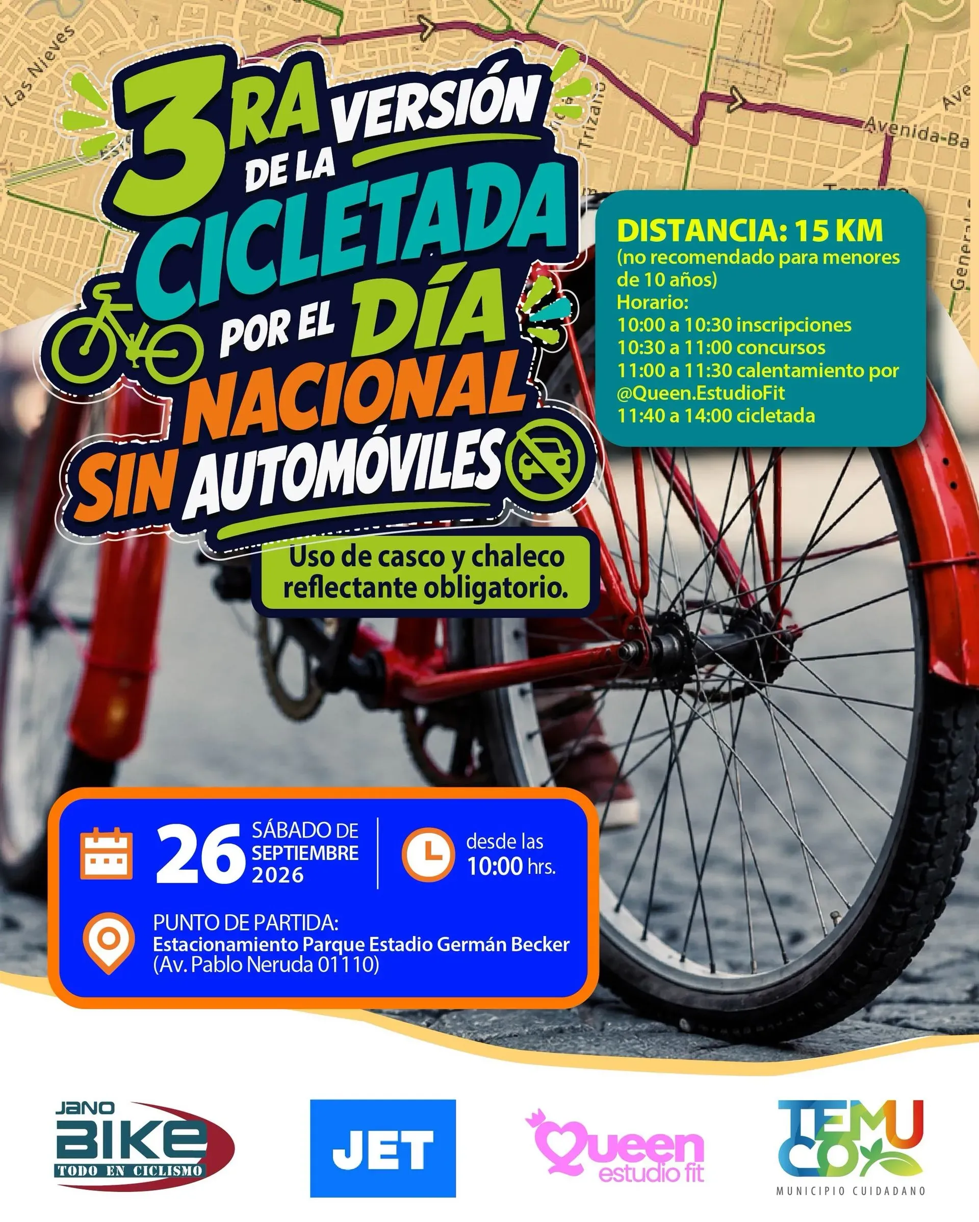 3° Cicletada por el Día Nacional Sin Autos
