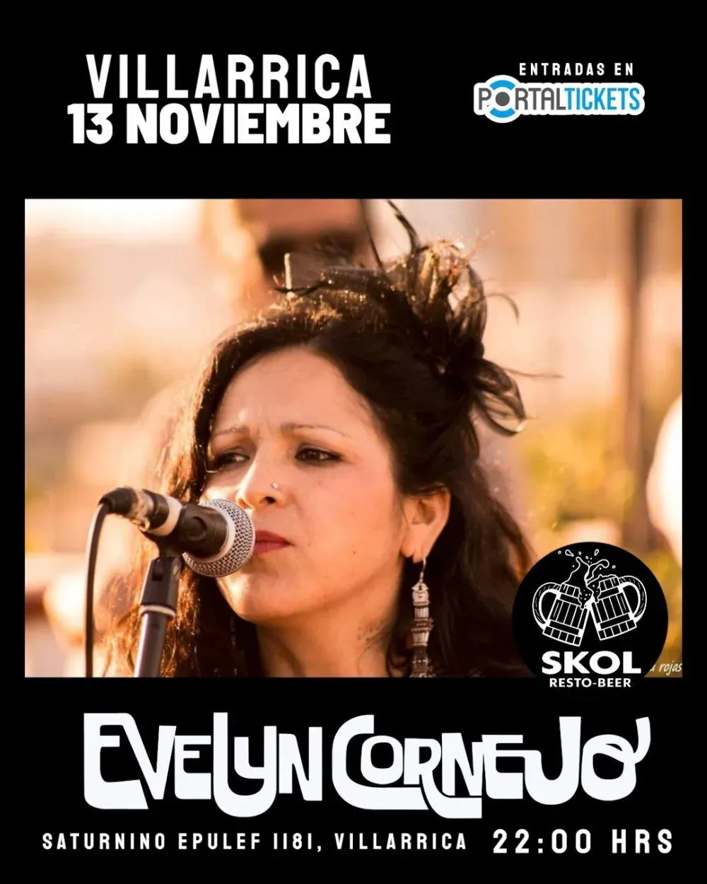 Evelyn Cornejo en Villarrica