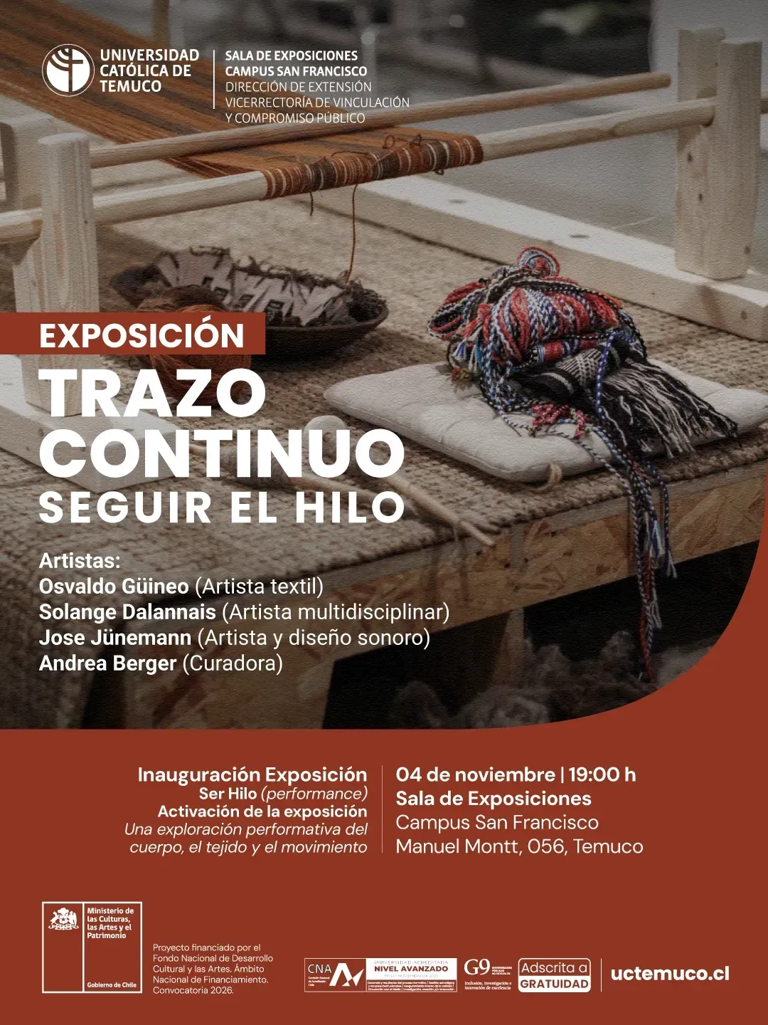 Exposición Trazo Continuo: Seguir el Hilo