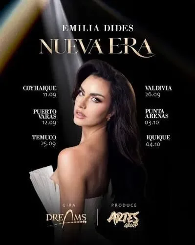 Emilia Dides presenta "Nueva Era" en el Restobar Lucky 7 del Casino Dreams Temuco