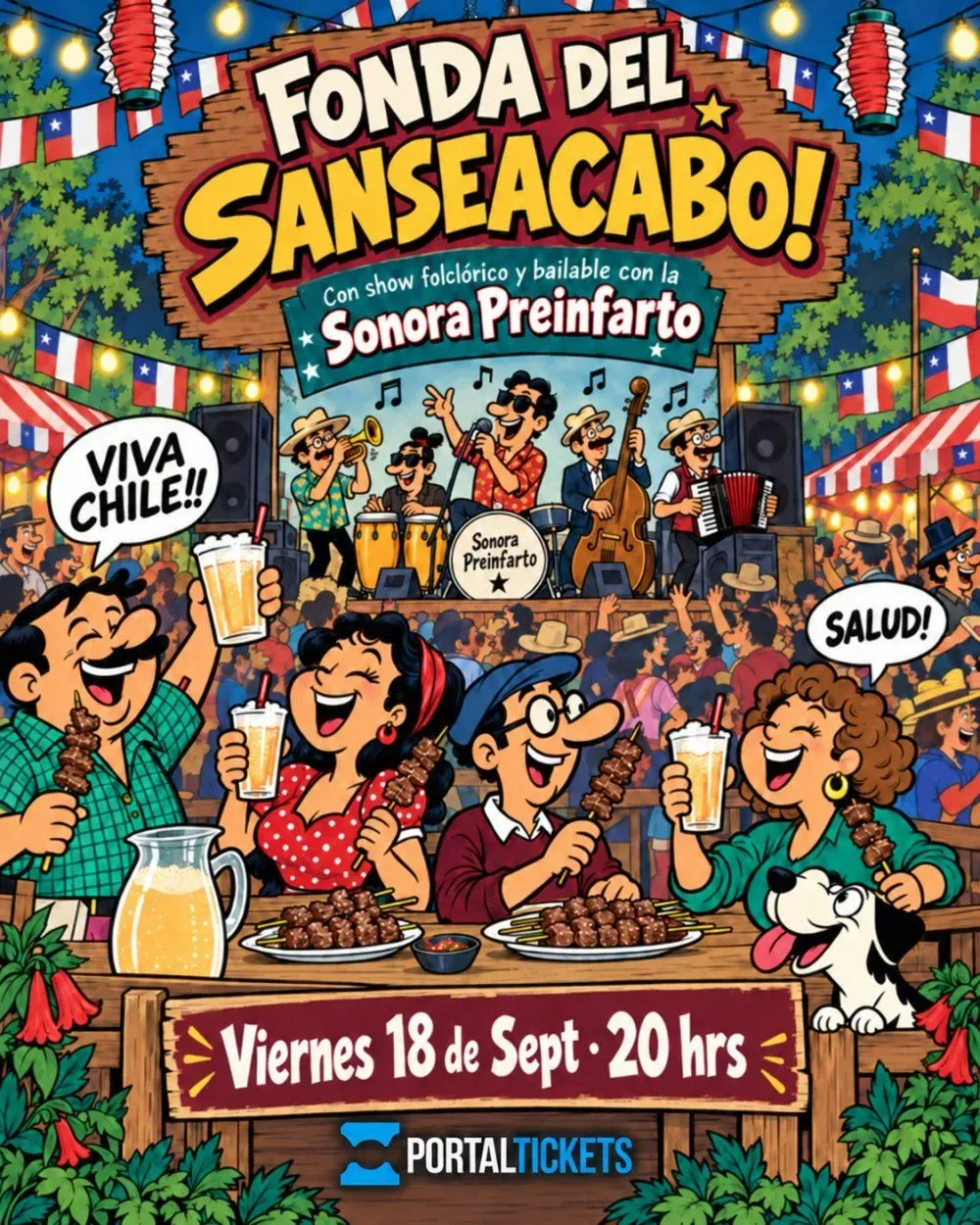 Fonda del Sanseacabó con La Sonora Preinfarto