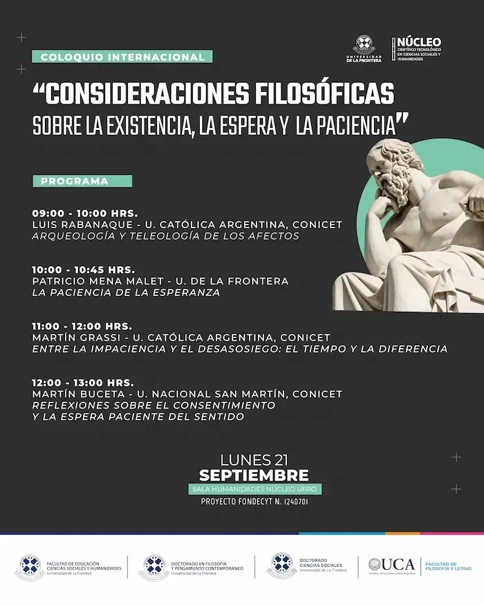 Coloquio internacional: existencia, la espera y la paciencia
