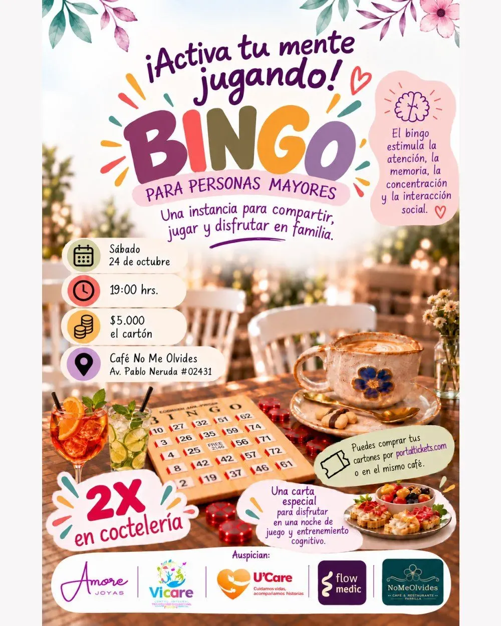 Bingo para personas mayores
