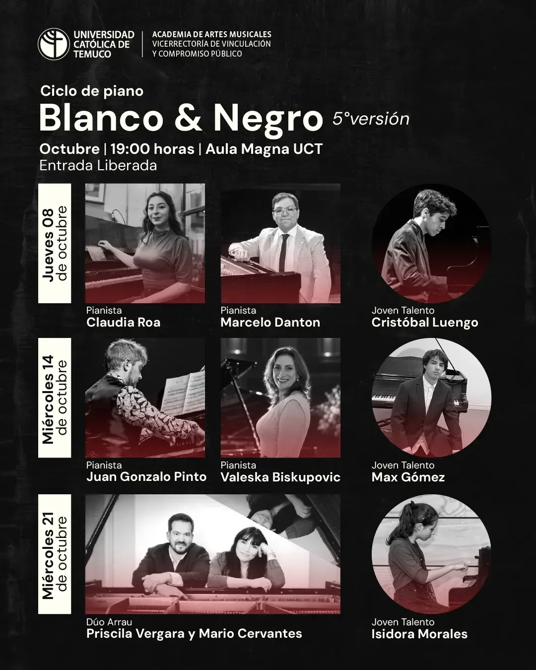 Ciclo de Piano Blanco & Negro: jueves 8
