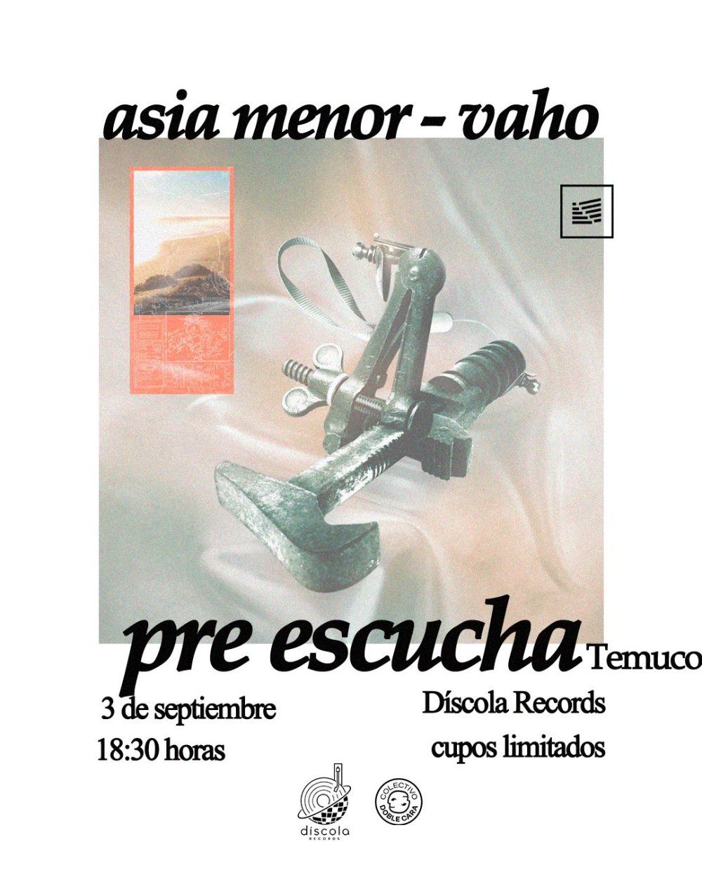 Asia Menor: pre-escucha de Vaho en Díscola Records