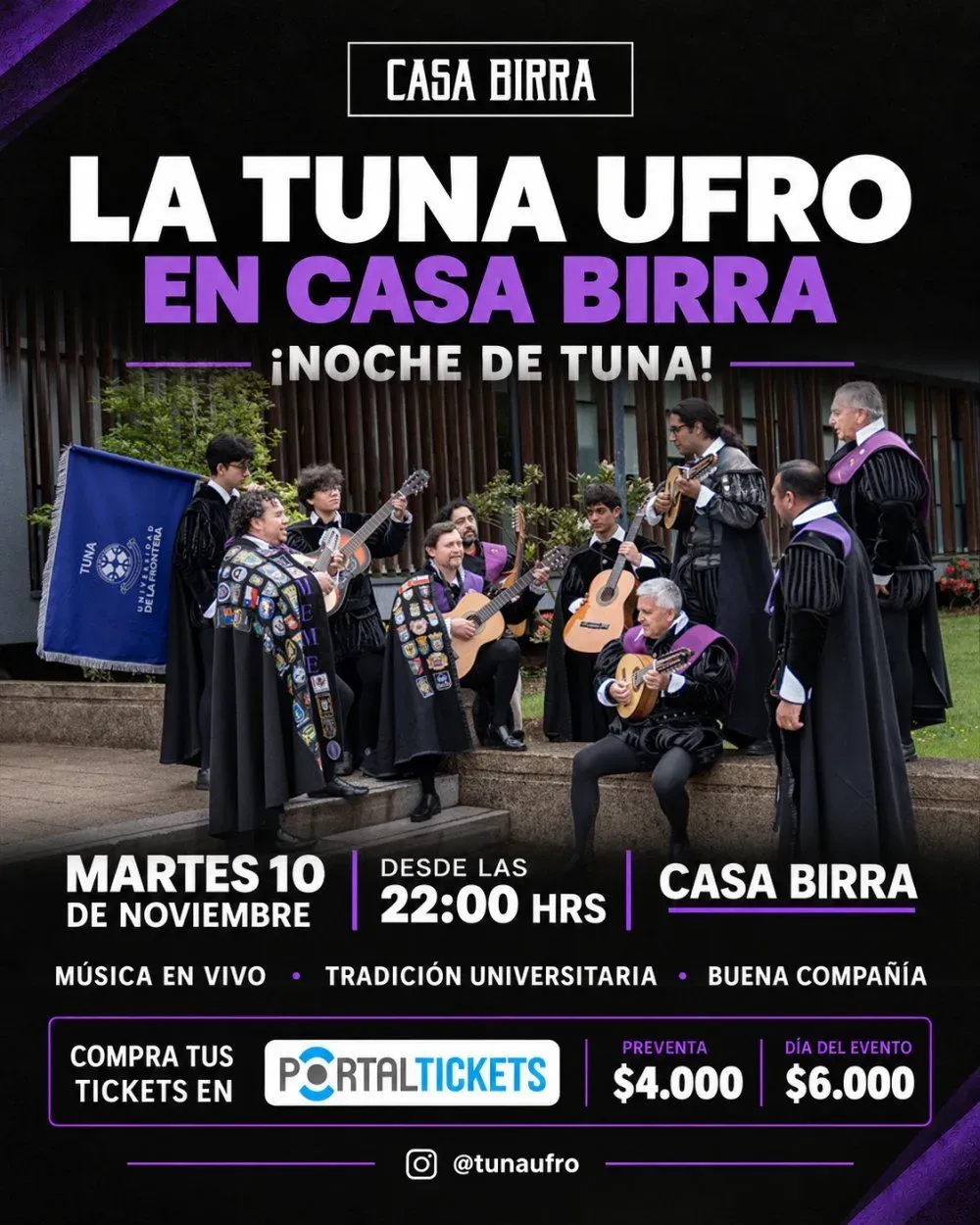 La Tuna UFRO en Casa Birra