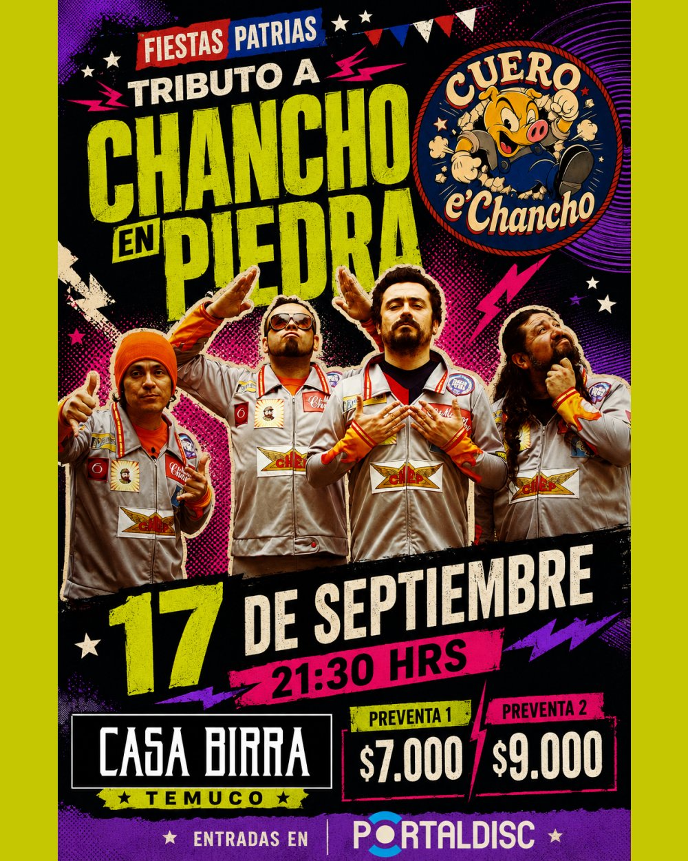 Cuero e' Chancho: tributo a Chancho en Piedra