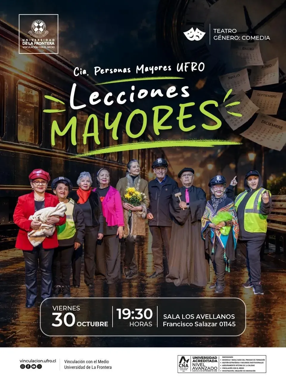 Lecciones mayores, comedia de Oscar Salinas Santelices