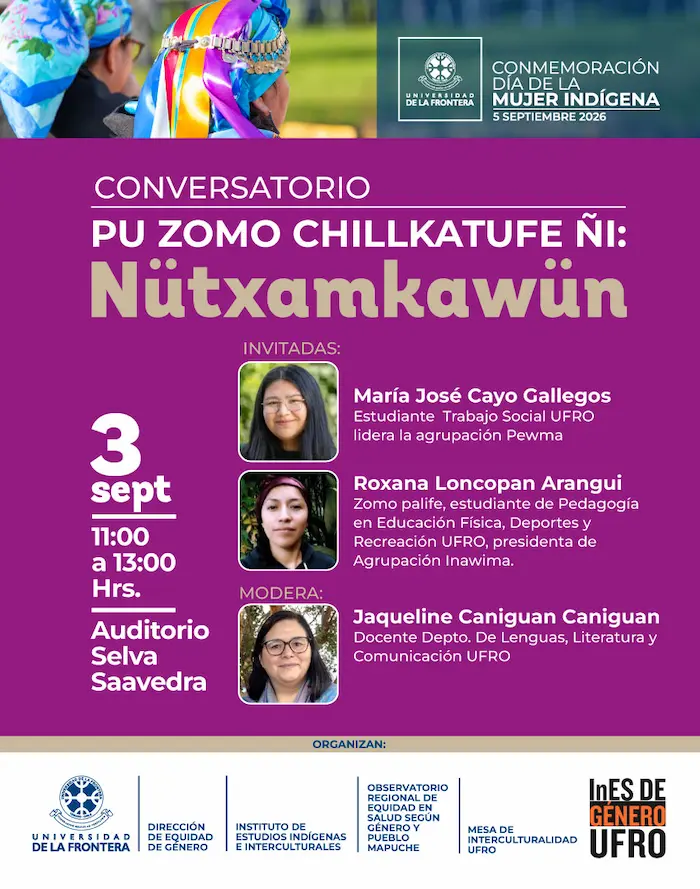 Conversatorio «Pu zomo chillkatufe ñi Nütxamkawün»