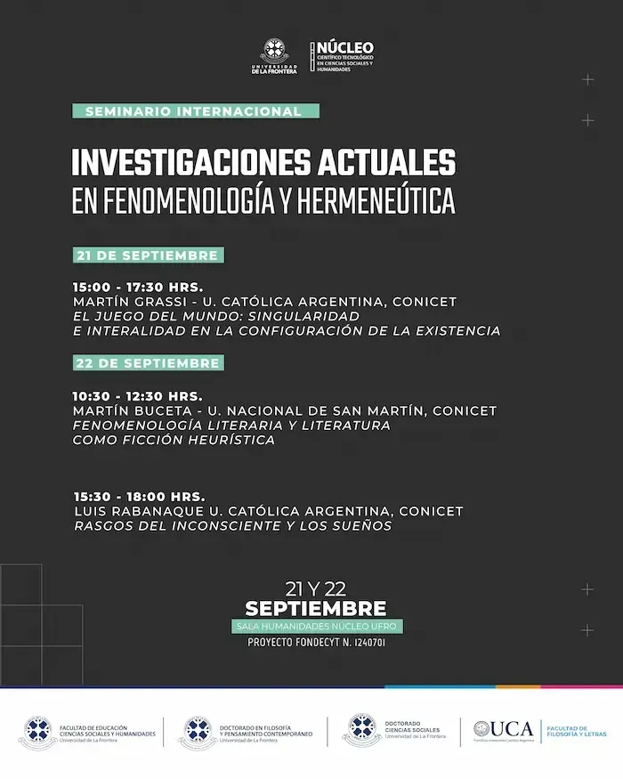 Seminario internacional: fenomenología y hermenéutica