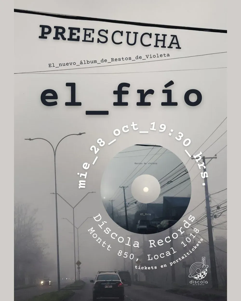 Restos de Violeta: pre escucha de El Frío