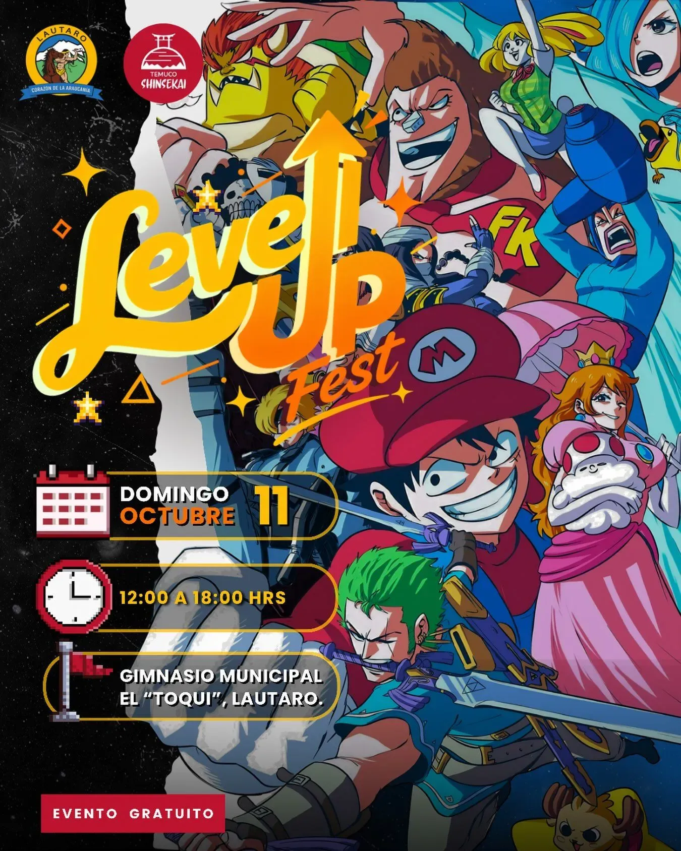 Level Up Fest en Lautaro: cosplay, dance cover y zona gamer