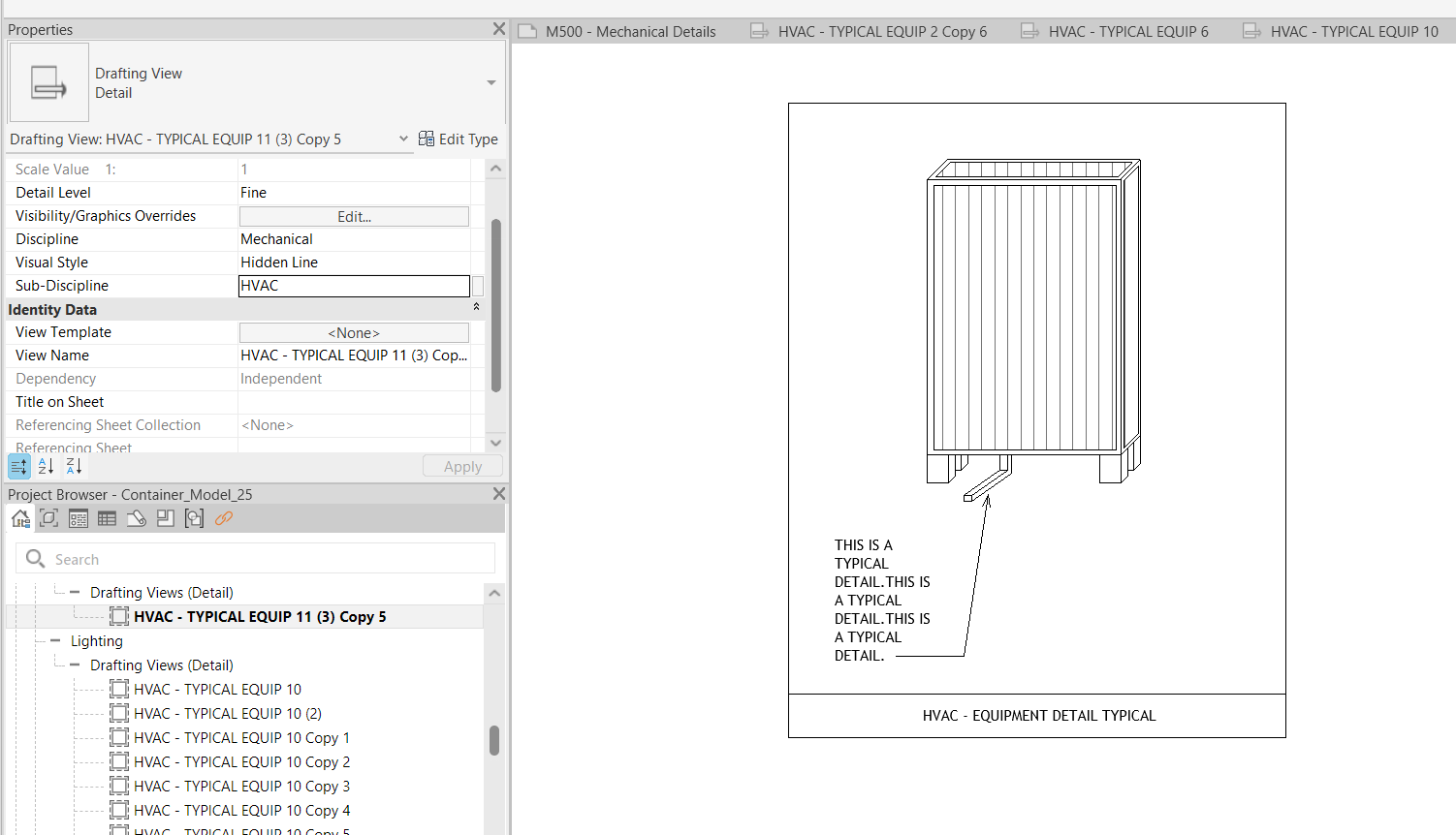 How to Build a Revit Detail Container Model