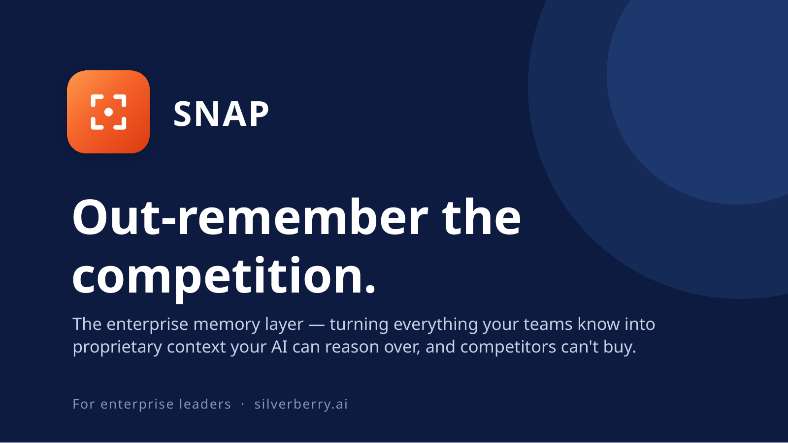 SNAP - Enterprise Memory