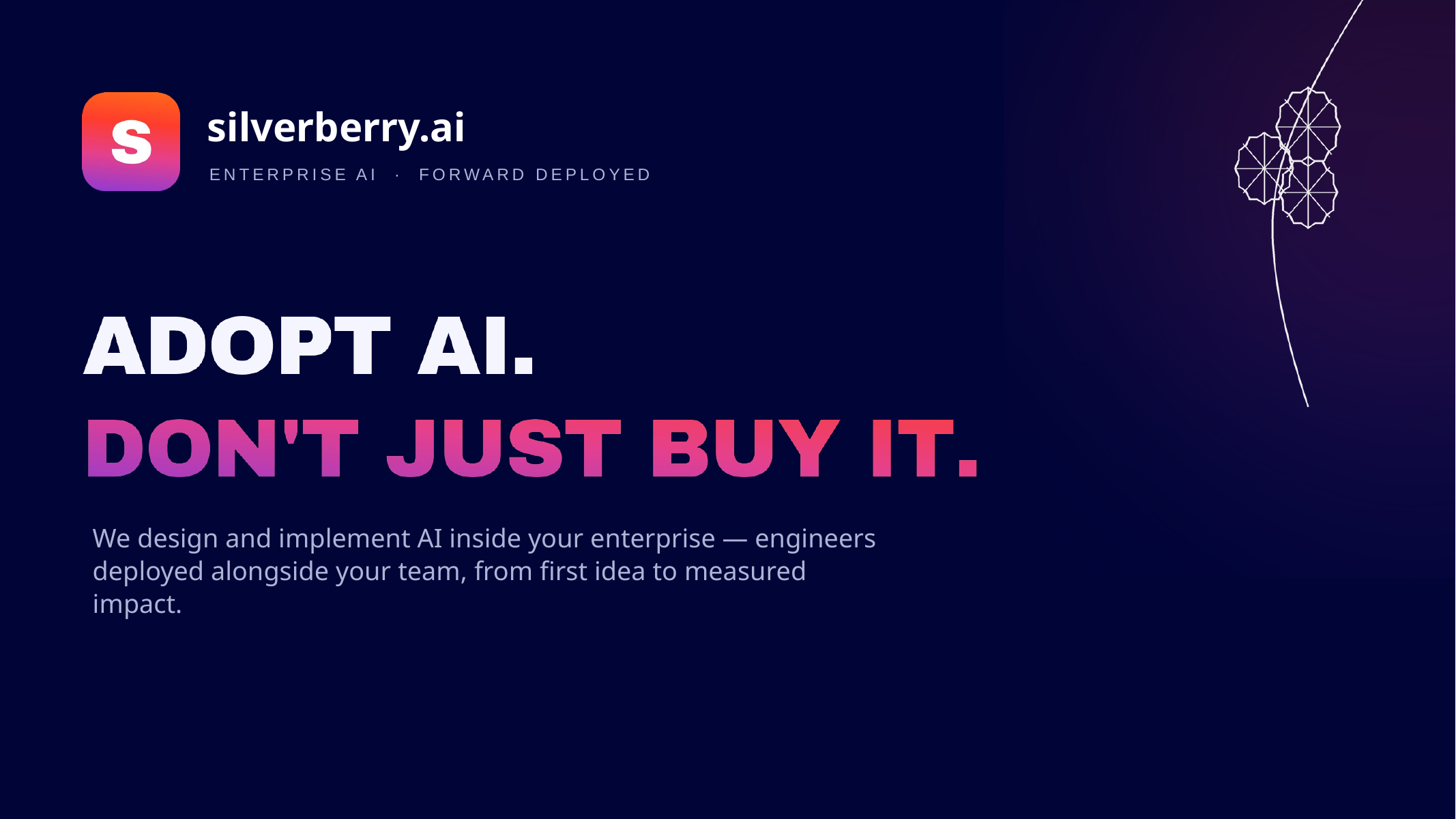 Adopt AI do not just buy it