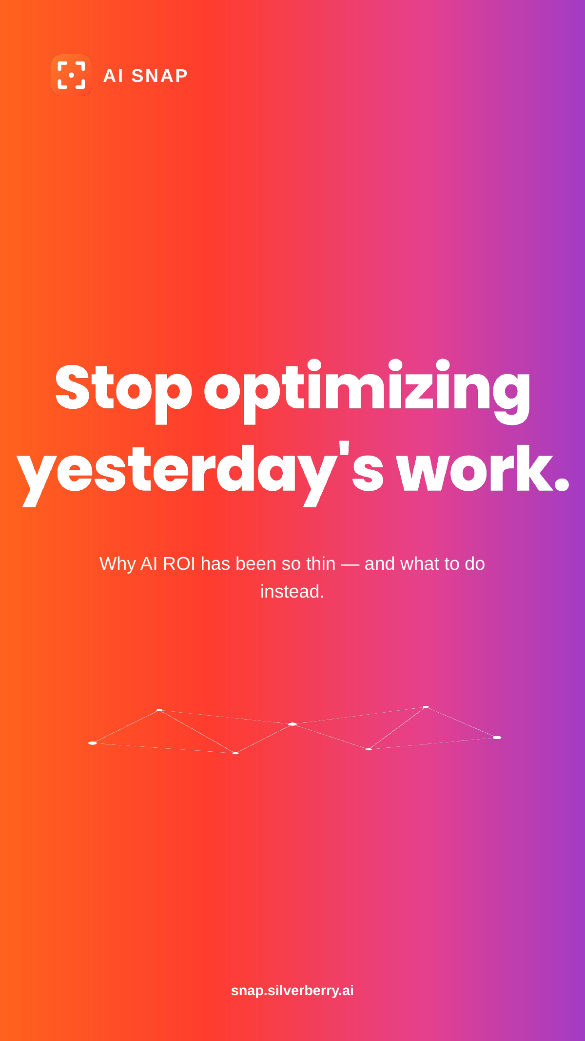 Stop optimizing yesterday work
