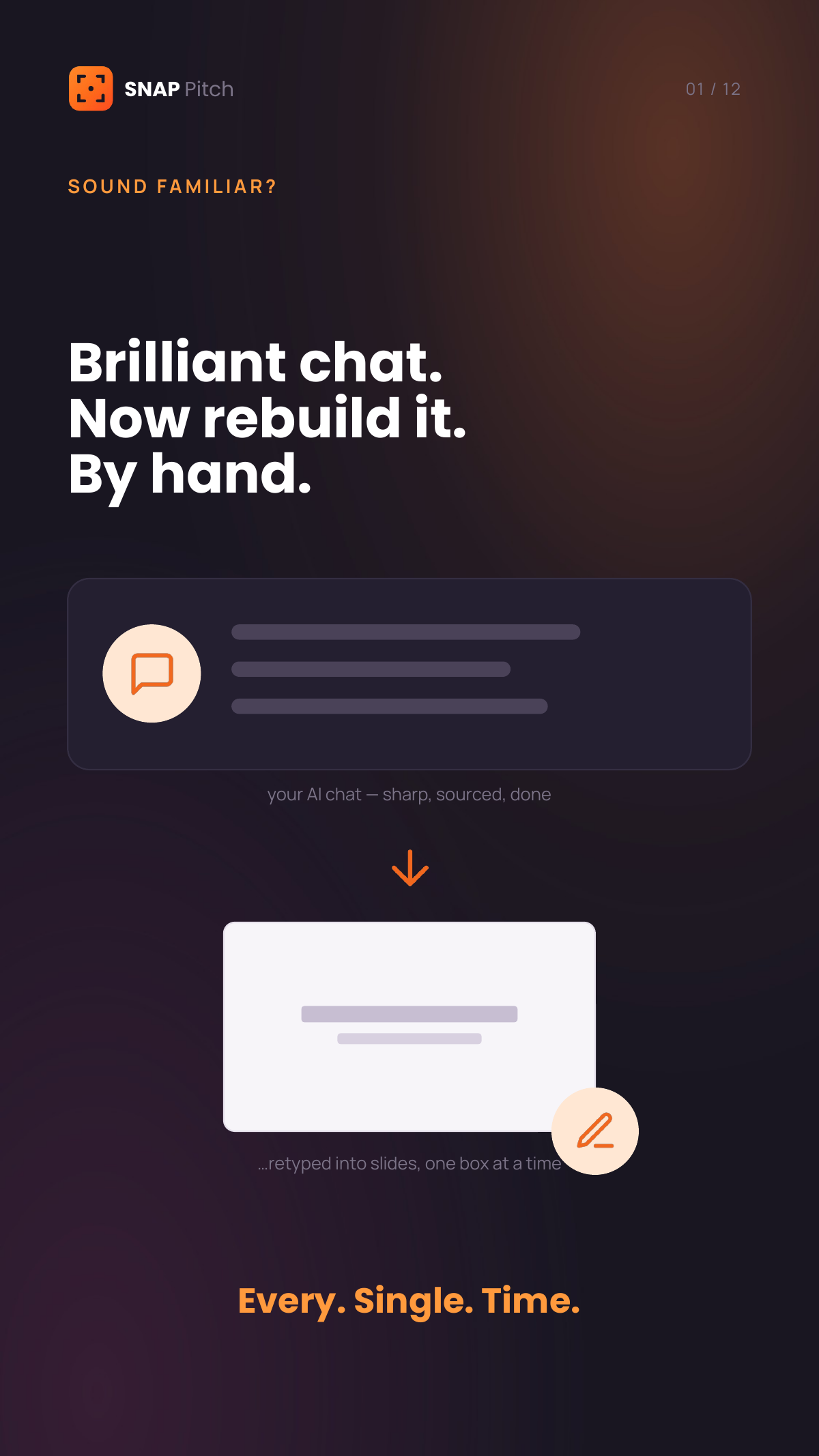 SNAP Pitch - Pitch in a Snap
