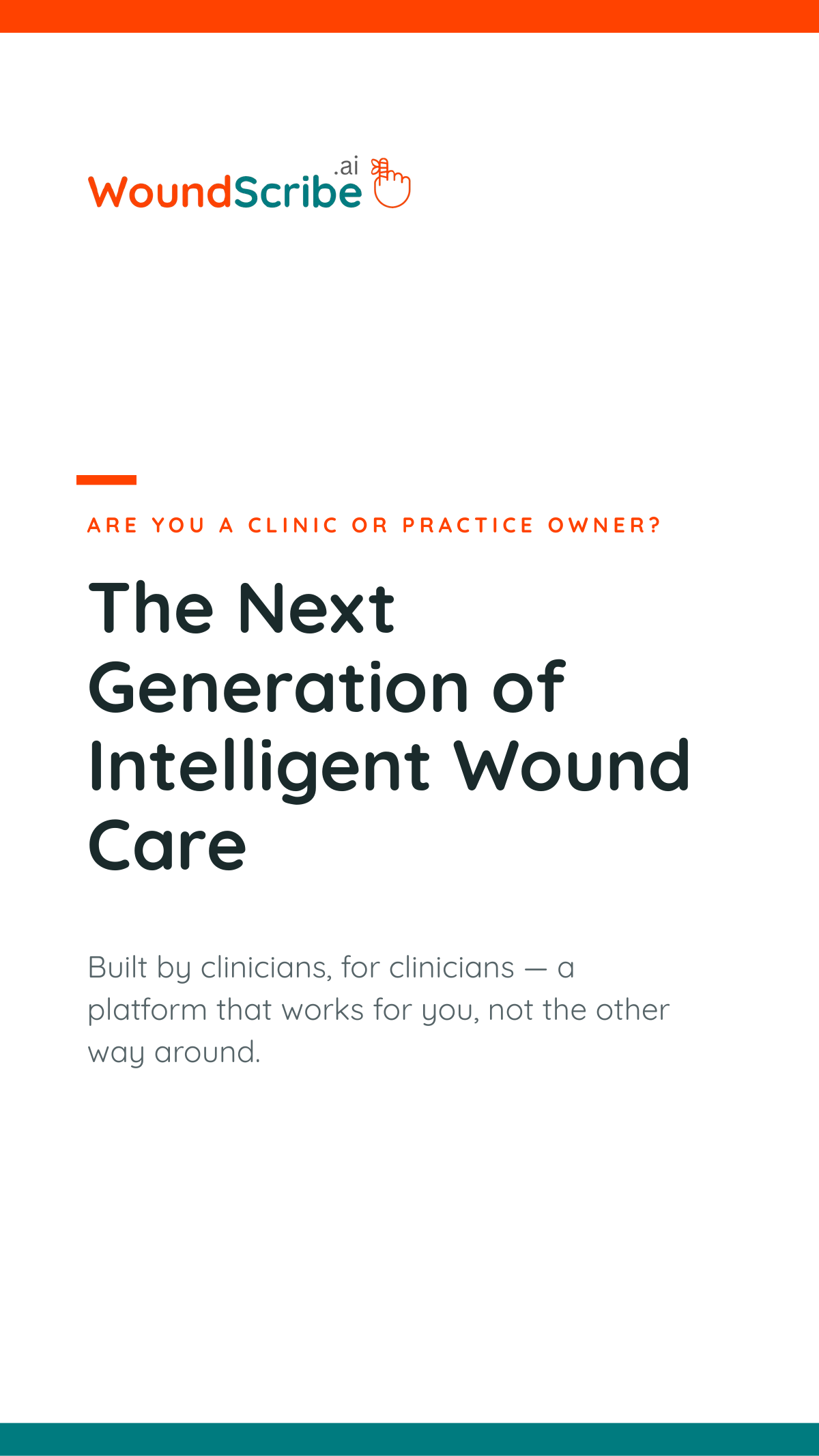 Building Intelligent Operating System for wound care