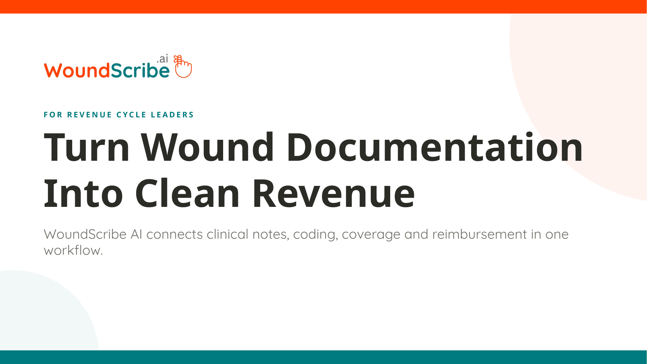 Turn wound documentation to clean revenue