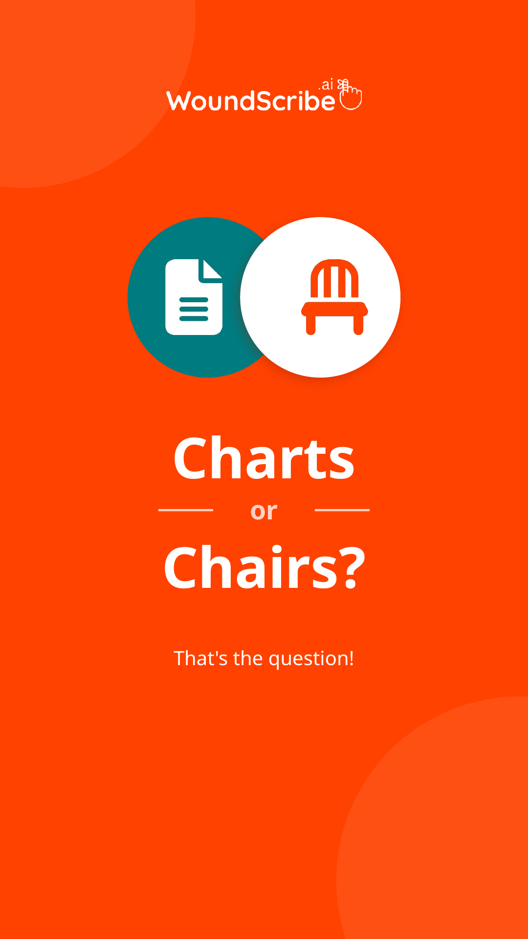Pay for charts not chairs
