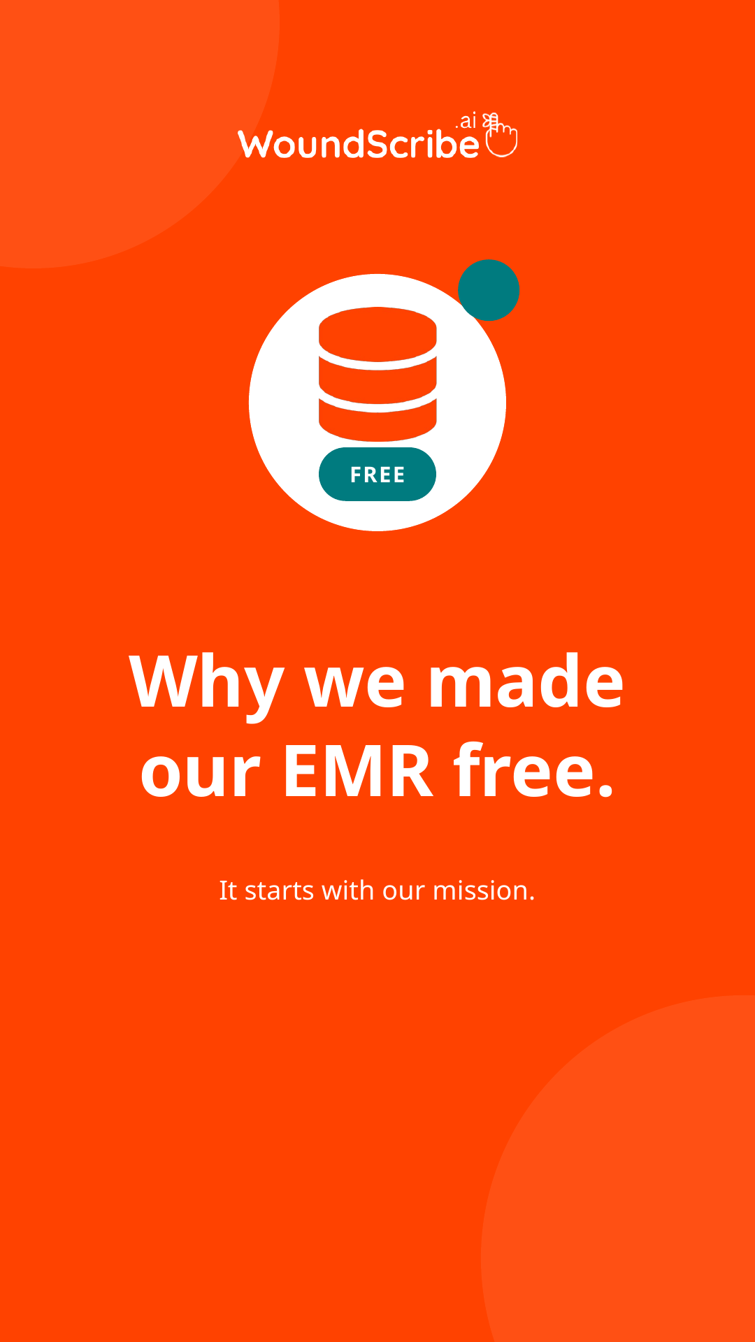 Why we made our wound care EMR free