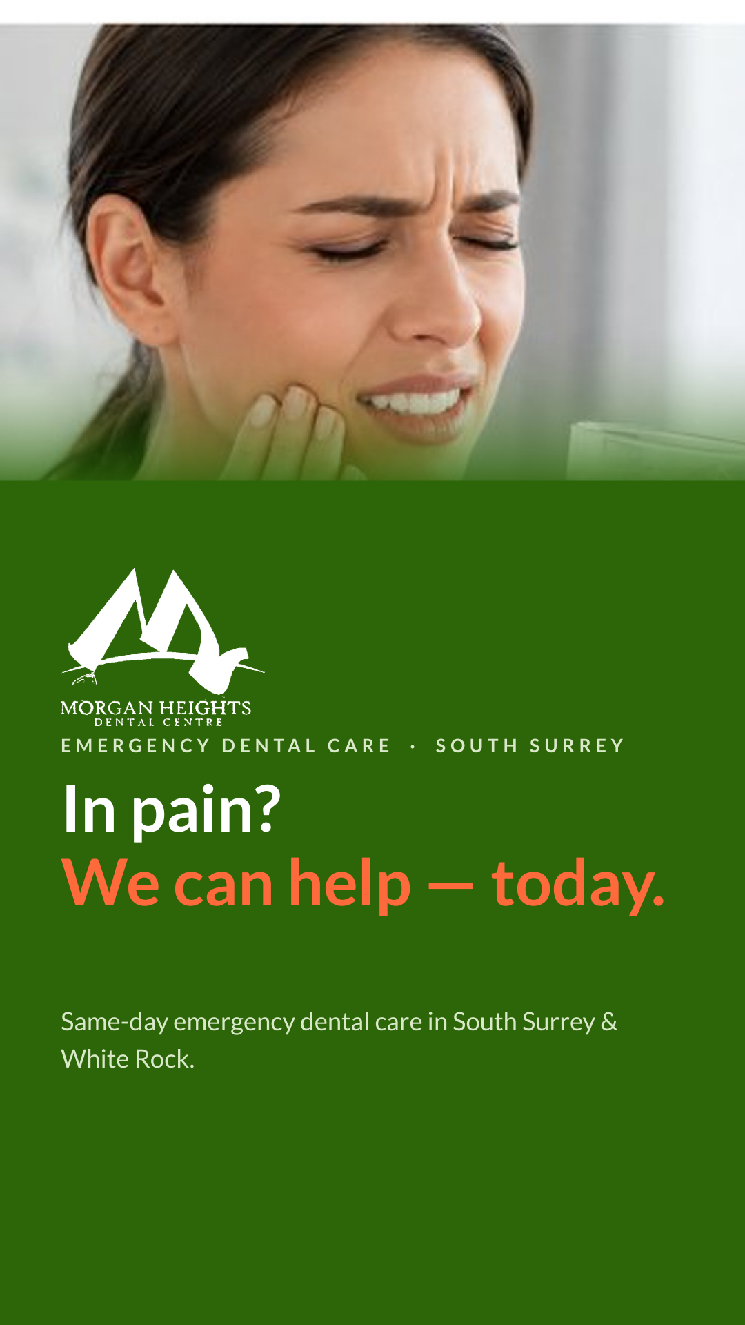 In pain- We can help - Today