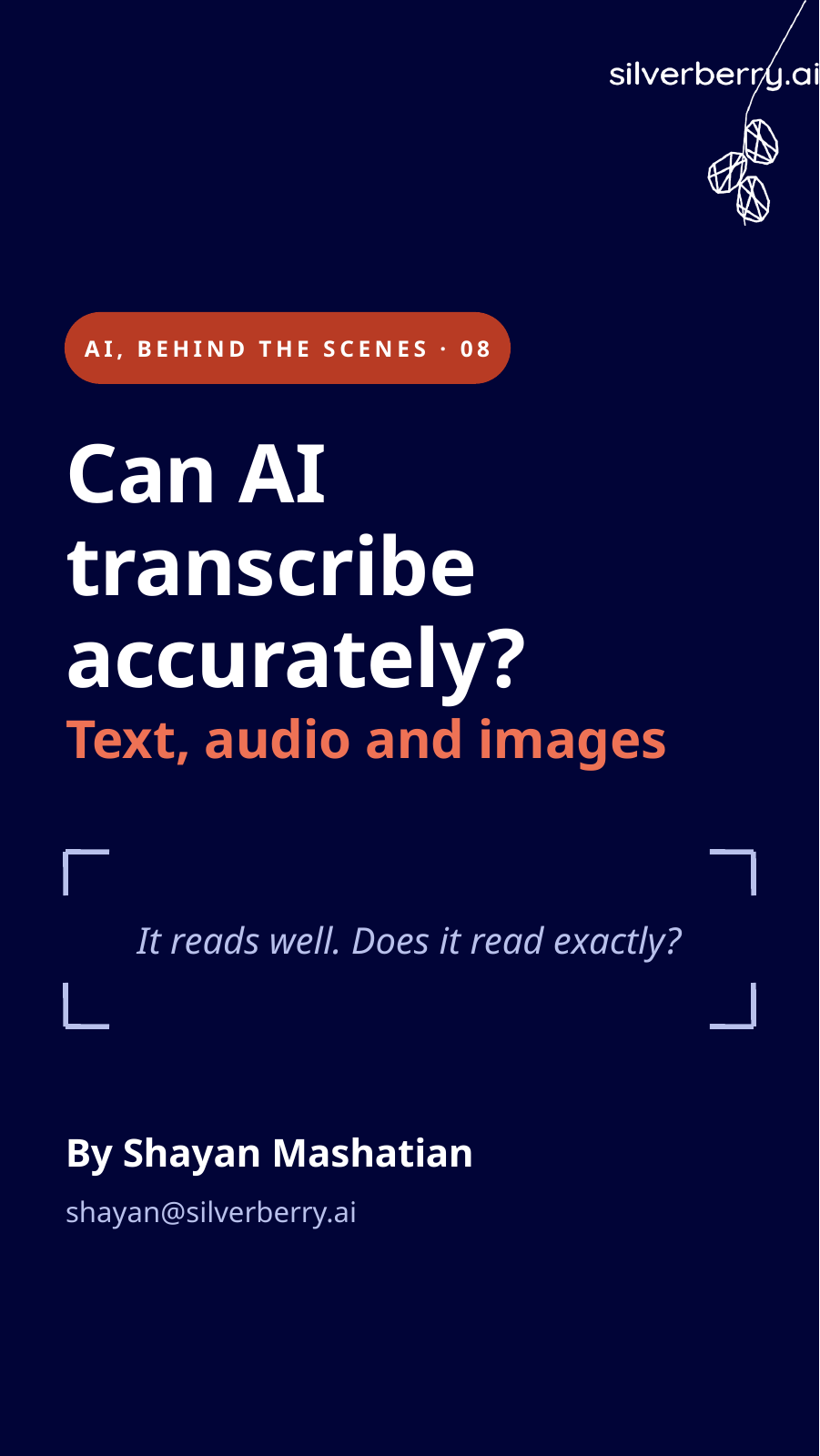 Can AI transcribe accurately?