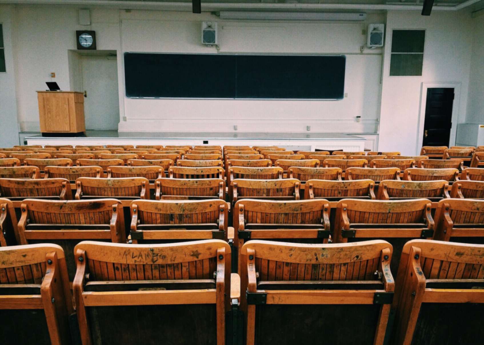 An empty classroom