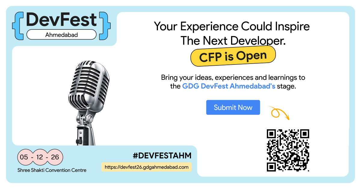 Call for Papers — GDG DevFest Ahmedabad 2026