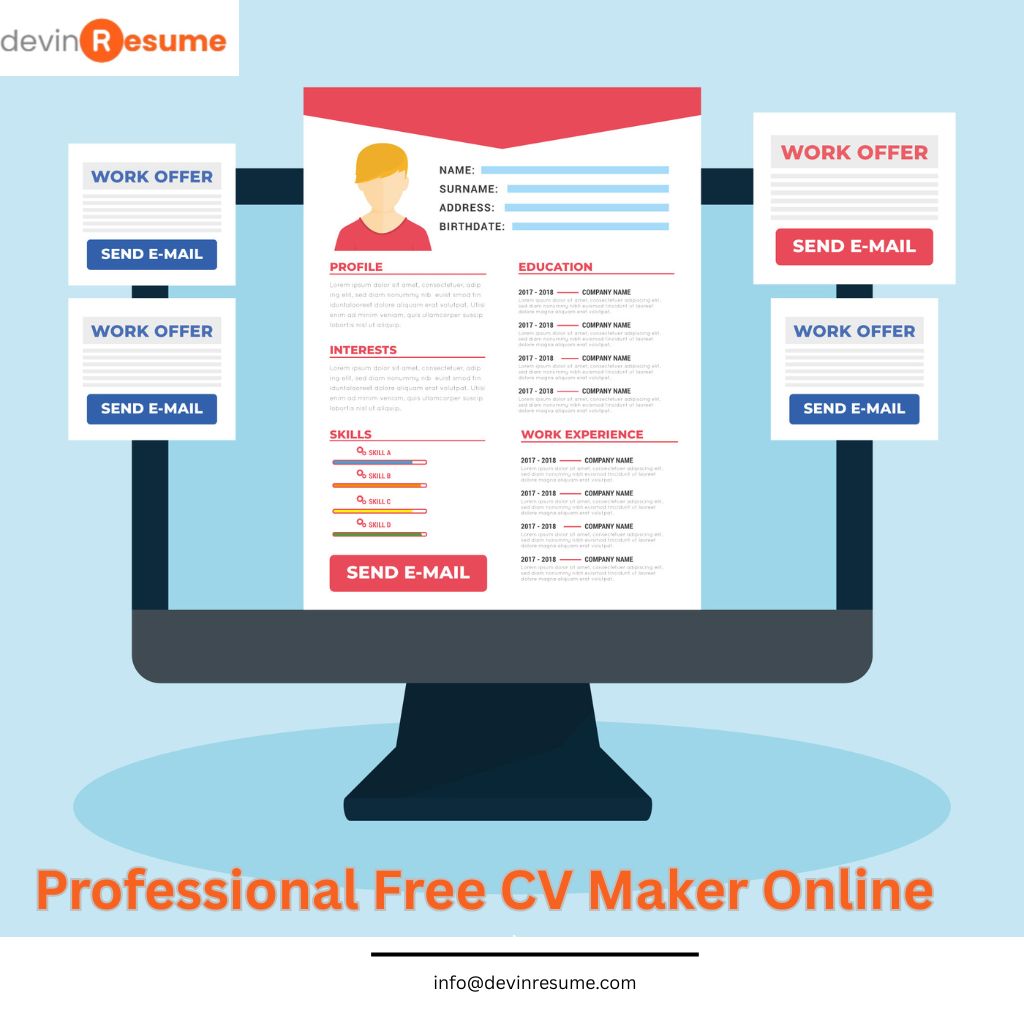 Professional Free CV Maker Online – Best Tool for 2025 Resumes