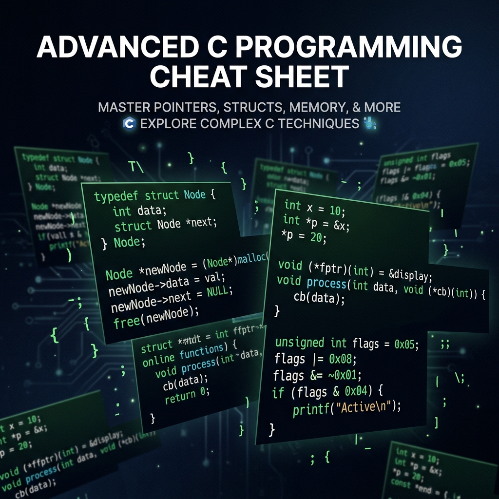 Advanced C Programming Cheat Sheet