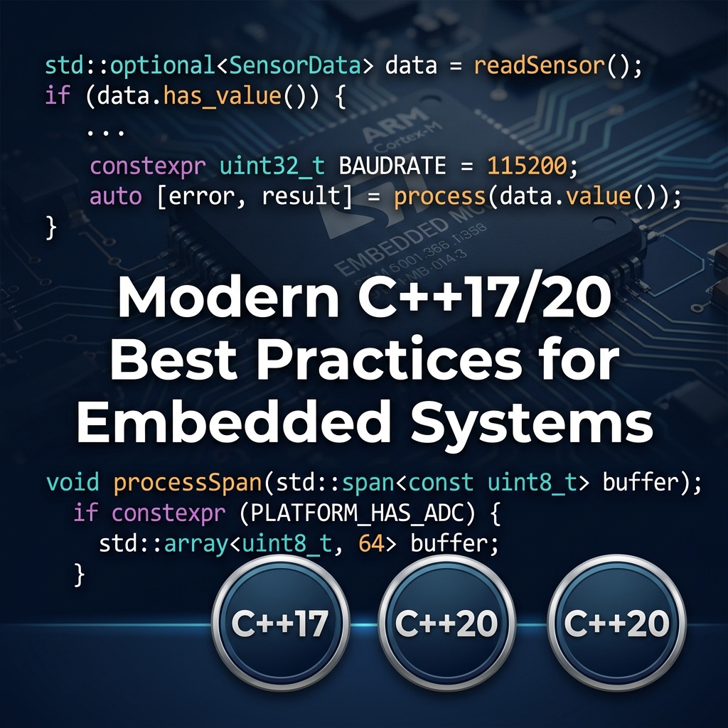 Modern C++ (C++17/20) Best Practices for Embedded Systems