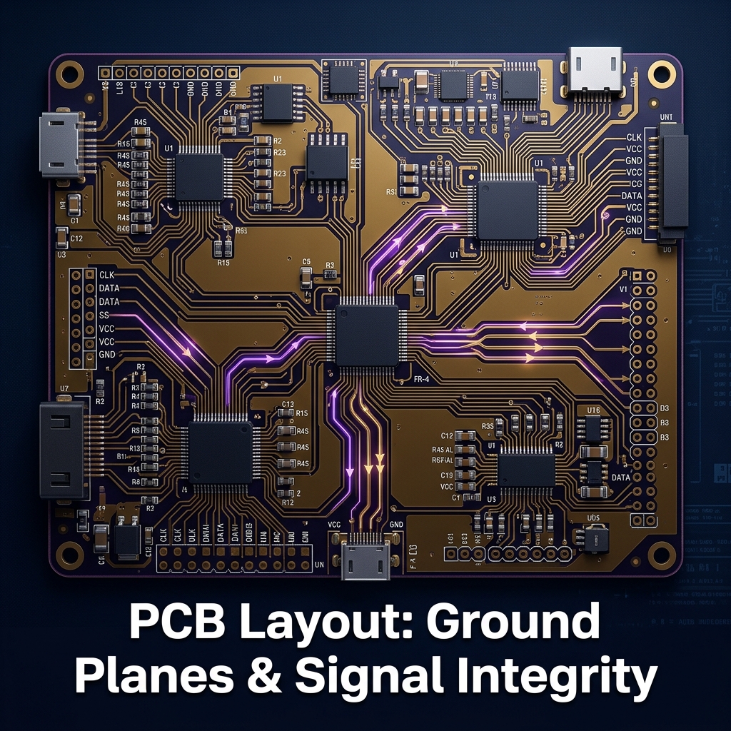 PCB Layout: Ground Planes, Return Paths, and Signal Integrity
