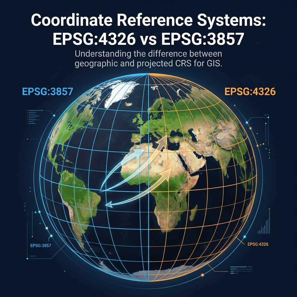 Demystifying Coordinate Reference Systems: EPSG:4326 vs EPSG:3857