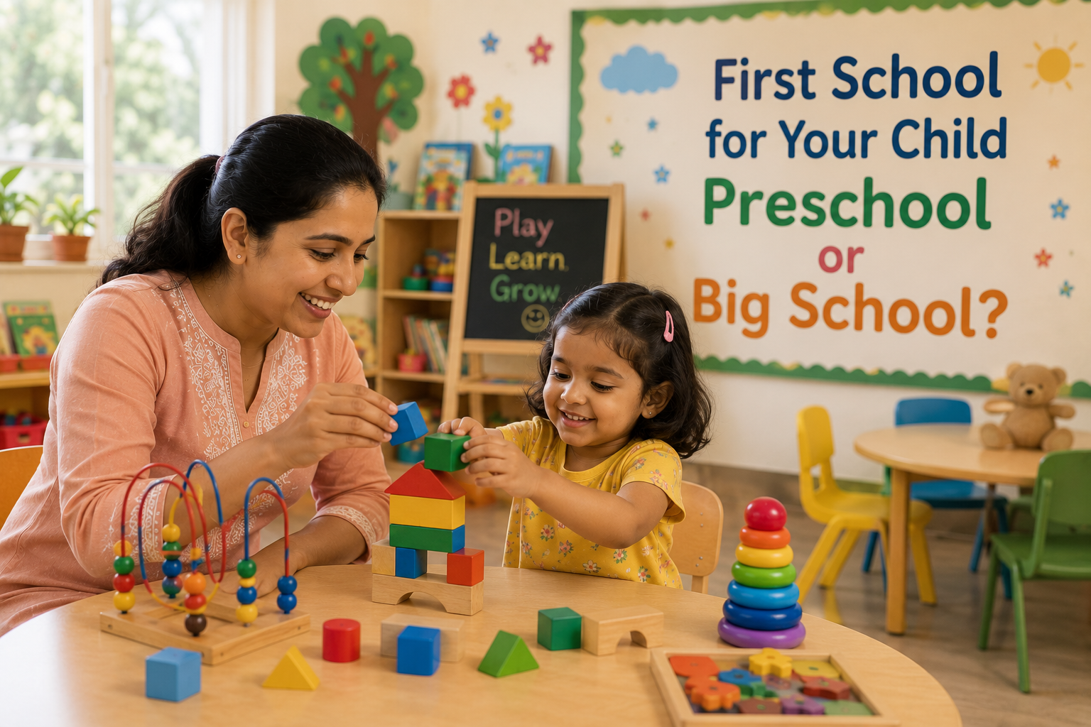 First School for Your Child: Preschool or Big School?