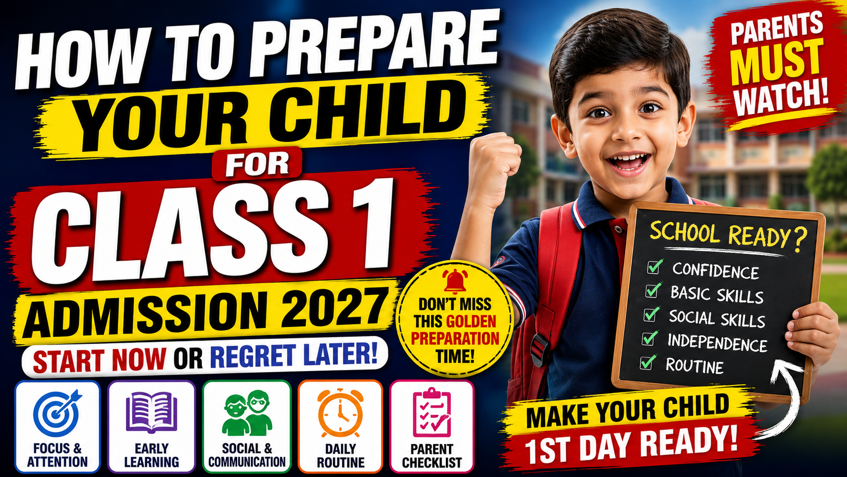 How to Prepare Your Child for Class 1 Admission 2027