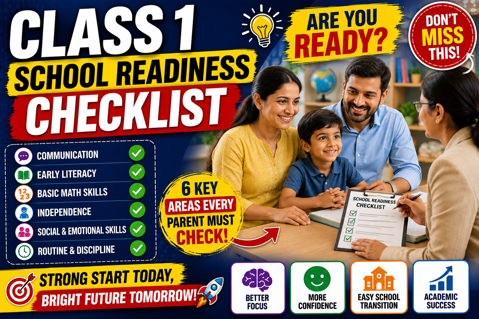 Class 1 School Readiness Checklist 2027: 25 Things Parents Should Check
