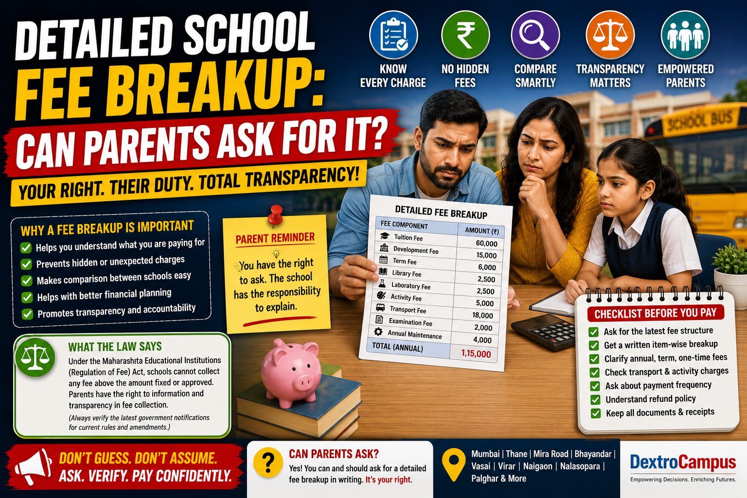 Can Parents Ask for a Detailed School Fee Breakup in 2027? Complete Parent Guide