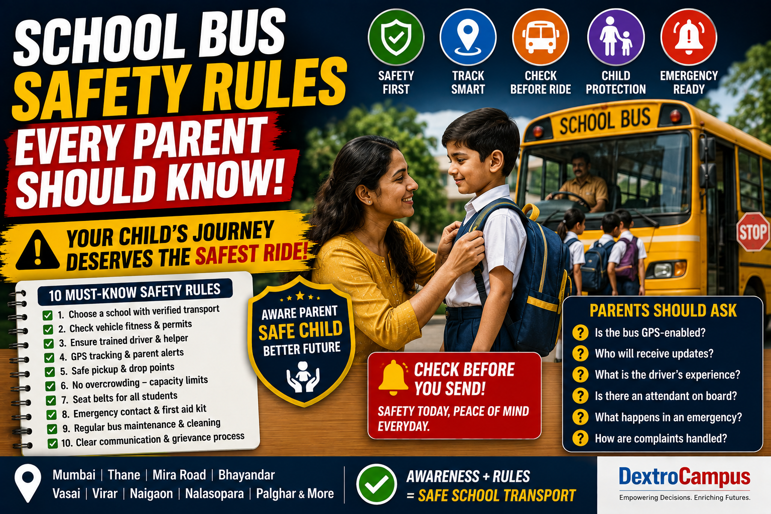 School Bus Safety Rules 2027: 15 Things Every Parent Must Check Before Sending a Child