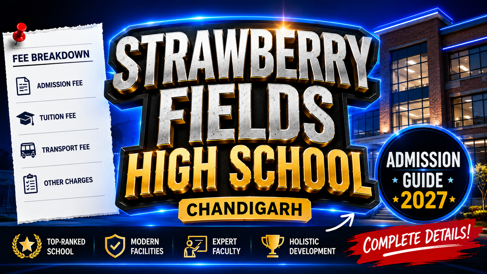 Strawberry Fields High School Chandigarh: Fee Breakdown & Admission Guide 2027
