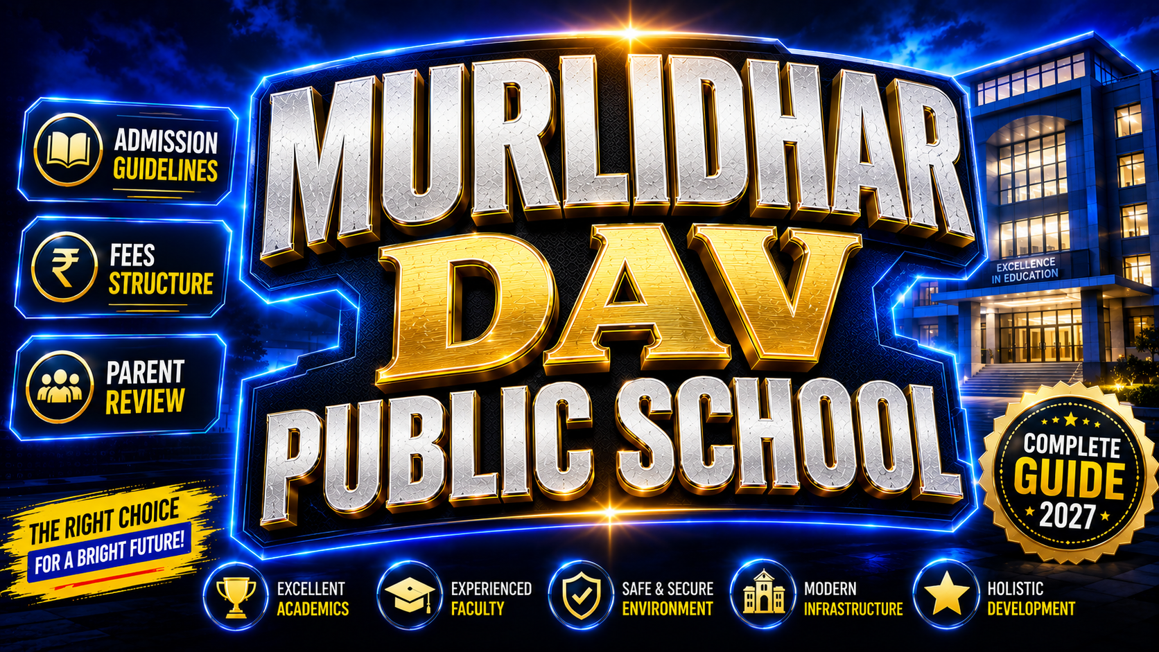 Murlidhar DAV Public School: Admission Guidelines, Fees & Parent Review
