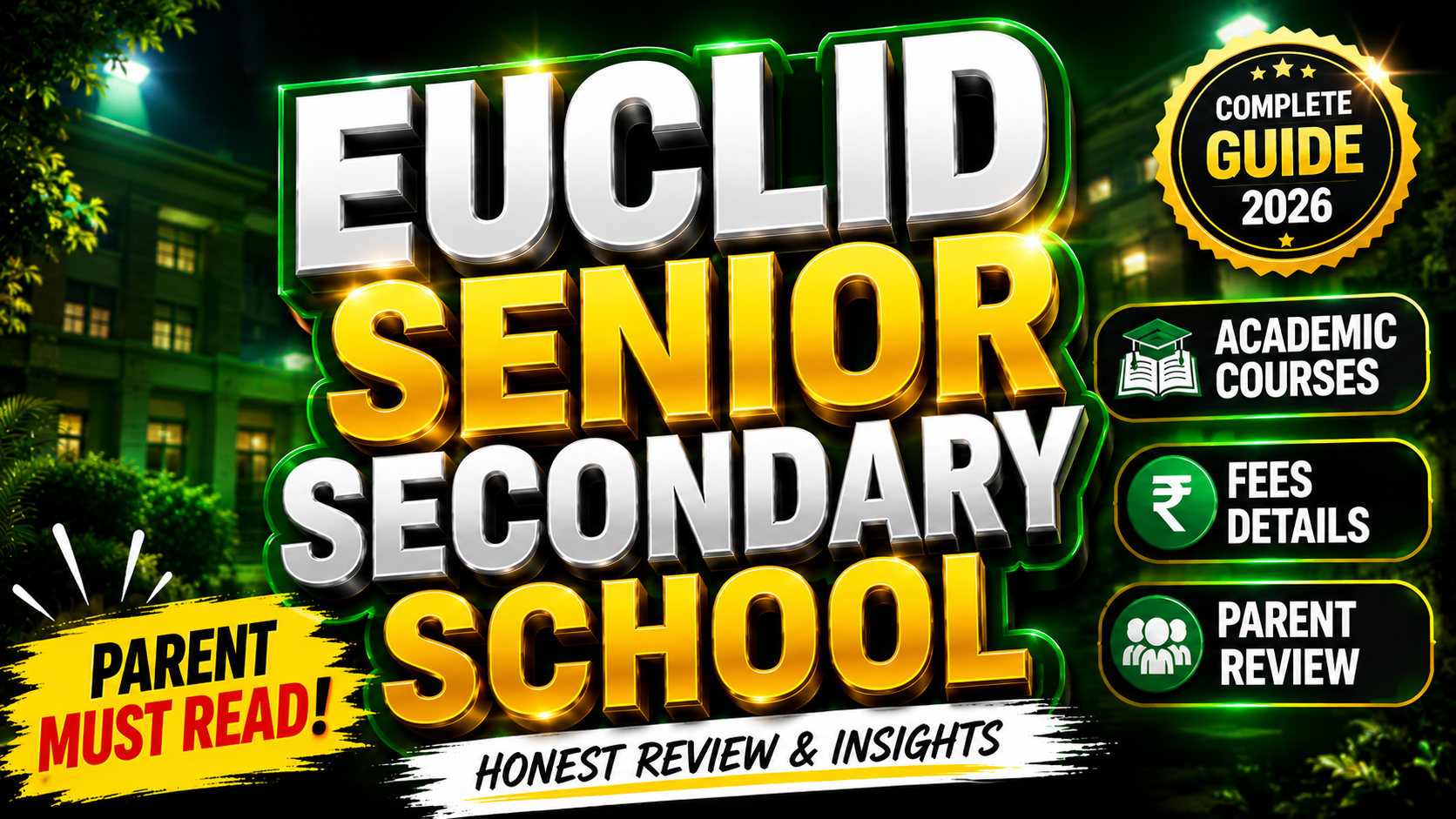 Euclid Senior Secondary School: Academic Courses, Fees & Parent Review