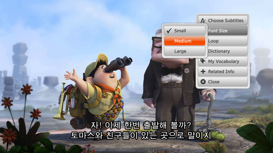다중자막시스템 UI Dsign 개발