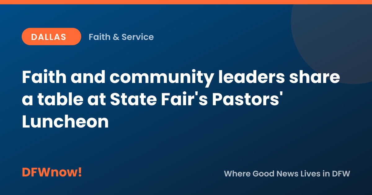 Faith and community leaders share a table at State Fair's Pastors' Luncheon
