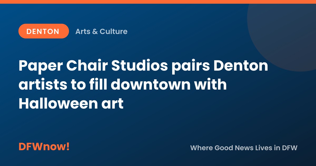 Paper Chair Studios pairs Denton artists to fill downtown with Halloween art