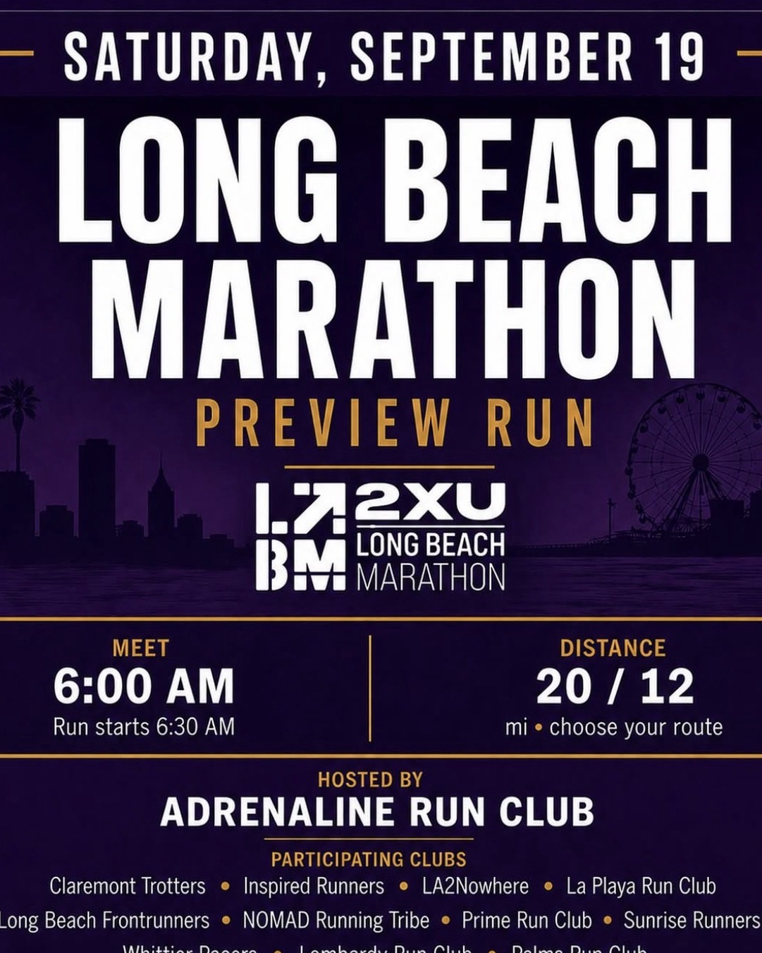 Long Beach Marathon Preview Run