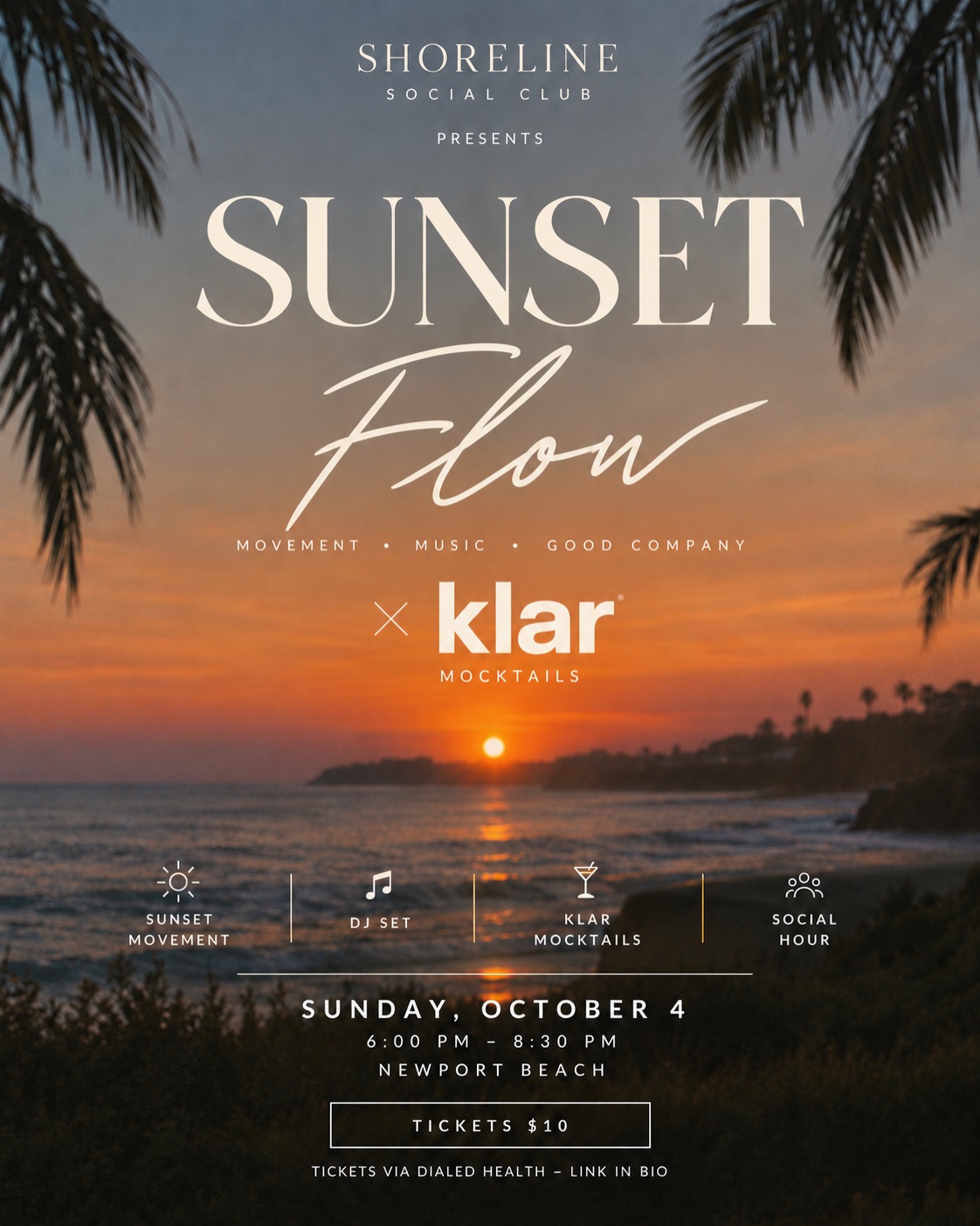Shoreline Social Club x klar Sunset Flow